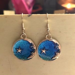 🌌Handmade Night Sky Dangling Earrings 🌌